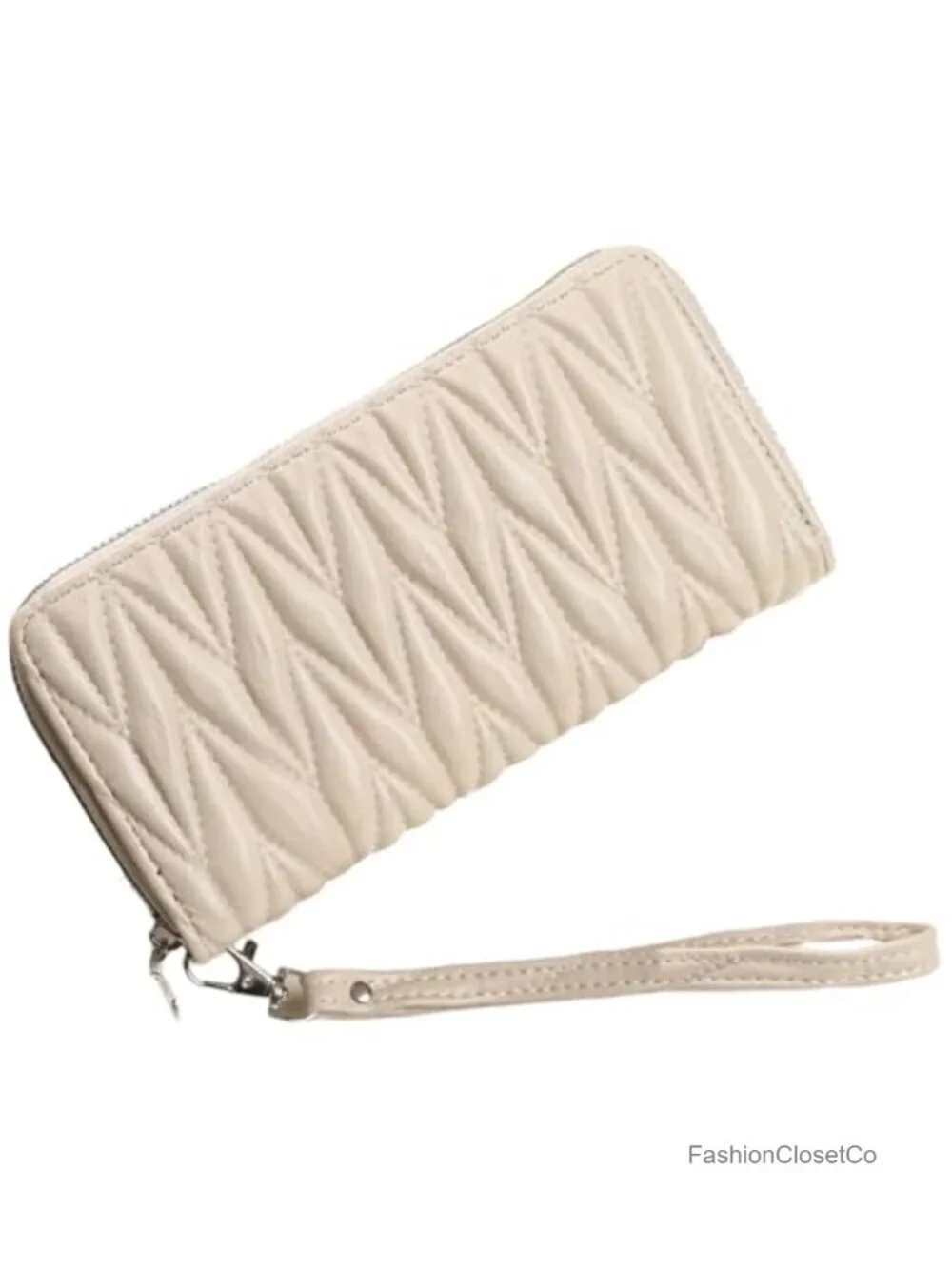 Large Capacity RFID Blocking Vegan Leather Wristlet Wallet Clutch Purse